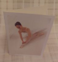 Ballerina greetings card